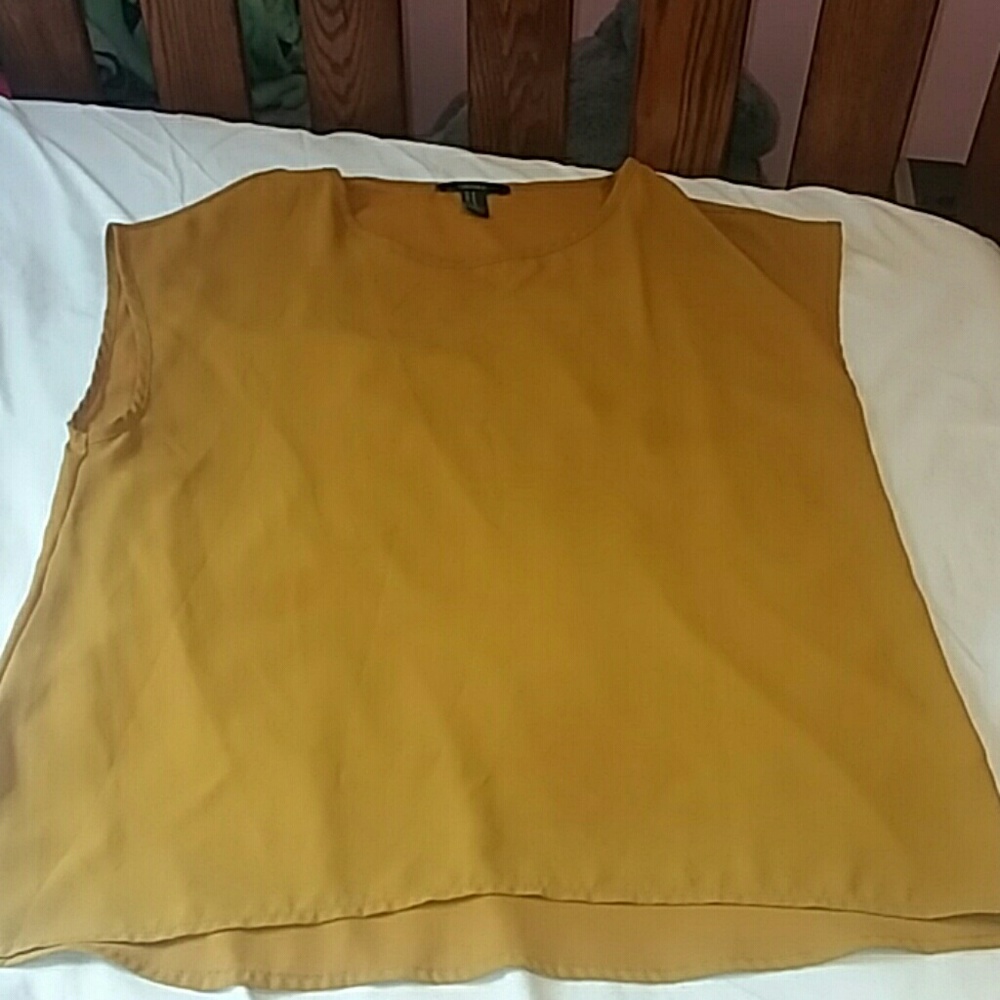 FOREVER 21 mustard tank top